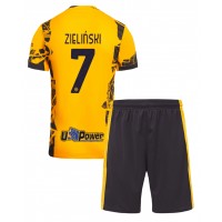 Camisa de time de futebol Inter Milan Piotr Zielinski #7 Replicas 3º Equipamento Infantil 2024-25 Manga Curta (+ Calças curtas)